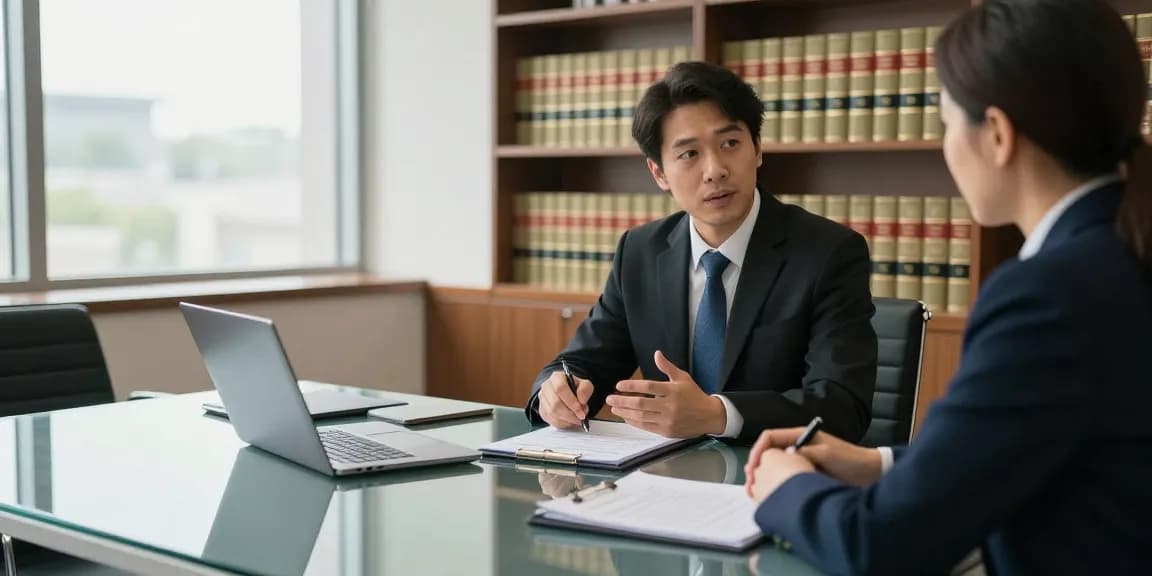 Engaging legal consultation showcasing J.K. Chaudhary & Associates at original site.