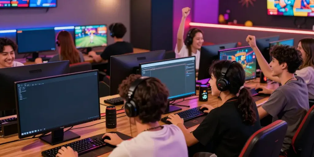 Engaged players enjoying a thrilling gaming experience at Man88 online casino.