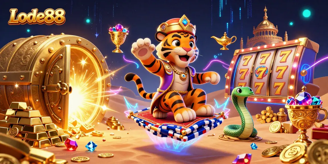 Lode88 brings to life an exciting slot adventure with a magical sultan aboard a carpet.