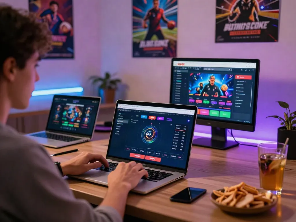Person enjoying online betting at DU88 with engaging gaming visuals