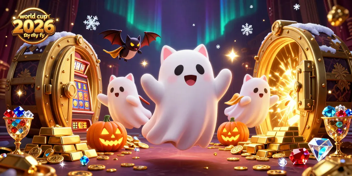 Experience world cup 2026 trực tiếp miễn phí with engaging ghost cat in casino art.