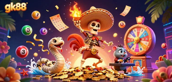 gk88 tạo cơ hội cho người chơi Jackpot cùng các hình ảnh vui nhộn hấp dẫn