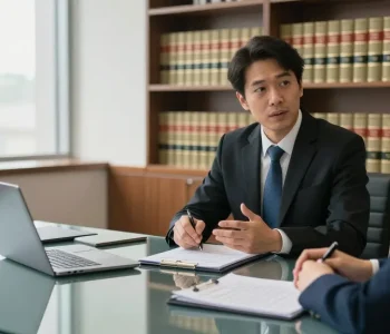 Engaging legal consultation showcasing J.K. Chaudhary & Associates at original site.